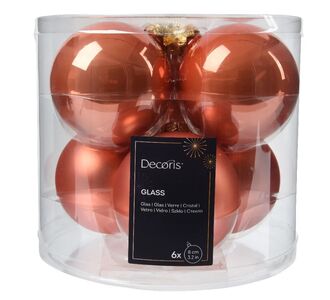 ΓΥΑΛΙΝΕΣ ΜΠΑΛΕΣ ΤΖΙΝΤΖΕΡ 6 CM ΣΕΤ 6 ΤΜΧ       Beauty Home |  Χριστουγεννιάτικα Στολίδια στο espiti