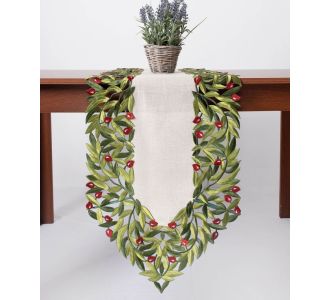 Τραβέρσα 2353 (45cm x 170cm) κόκκινη ελιά 5206978158001 SilkFashion |  Τραπεζομάντηλα στο espiti