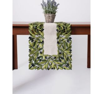 Τραβέρσα 2353 (40cm x 100cm) μαύρη ελιά 5206978157981 SilkFashion |  Τραπεζομάντηλα στο espiti