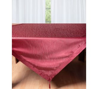 Σατέν τραπεζοκαρέ 2009 (130cm x 130cm) μπορντώ 5206978165511 SilkFashion |  Τραπεζομάντηλα στο espiti