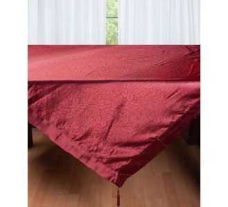 Σατέν τραπεζομάντηλο 2009 λουλούδι (160cm x 220cm) μπορντώ 5206978059803 SilkFashion |  Τραπεζομάντηλα στο espiti