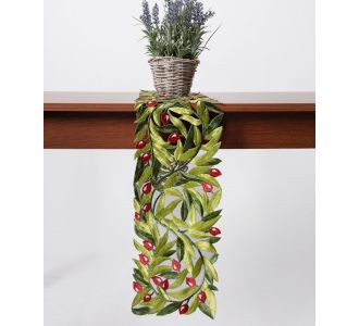 Τραβέρσα 2352 (20cm x 200cm) κόκκινη ελιά 5206978162060 SilkFashion |  Τραπεζομάντηλα στο espiti