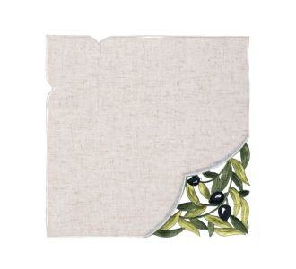 Πετσέτα φαγητού 2353 (45cm x 45cm) μαύρη ελιά  5206978163845 SilkFashion |  Τραπεζομάντηλα στο espiti