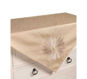 Τραπεζοκαρέ 5227 (130cm x 130cm) μπέζ  5206978166488 SilkFashion |  Τραπεζομάντηλα στο espiti