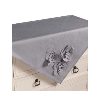 Τραπεζοκαρέ 558 (130cm x 130cm) γκρί  5206978166457 SilkFashion |  Τραπεζομάντηλα στο espiti