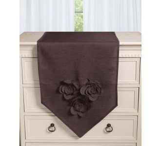 Τραβέρσα 558 (45cm x 170cm) καφέ  5206978166433 SilkFashion |  Τραπεζομάντηλα στο espiti