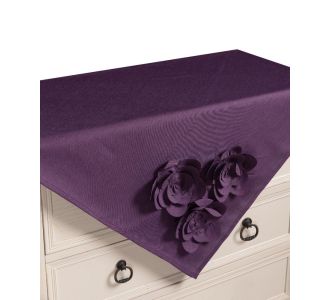 Τραπεζοκαρέ 558 (130cm x 130cm) μώβ  5206978166464 SilkFashion |  Τραπεζομάντηλα στο espiti