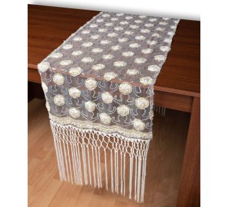 Τούλινη καρέ τραβέρσα 264-17 (50cm x 200cm) λευκό  5206978166778 SilkFashion |  Τραπεζομάντηλα στο espiti