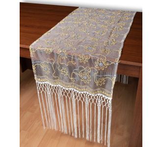 Τούλινη καρέ τραβέρσα 7180 (50cm x 200cm) λευκό  5206978166815 SilkFashion |  Τραπεζομάντηλα στο espiti