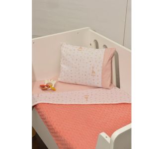 Κουβέρτα κούνιας διπλής όψης Minky Sophie La Girafe σχ 502 |  Βρεφικές Πάντες στο espiti