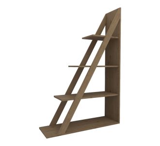 Βιβλιοθήκη Quina pakoworld σε oak απόχρωση 100x30x150εκ |  Βιβλιοθήκες στο espiti