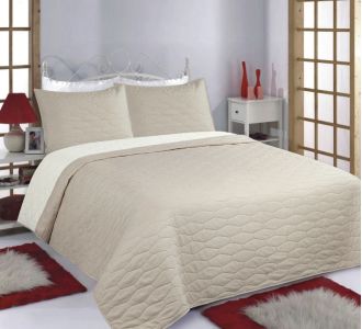 ΚΟΥΒΕΡΛΙ σετ (220cm x 240cm + 2 x 50cm x 70cm) RUBY beige/ivory 5206978074417 SilkFashion |  Κουβερλί Υπέρδιπλα στο espiti