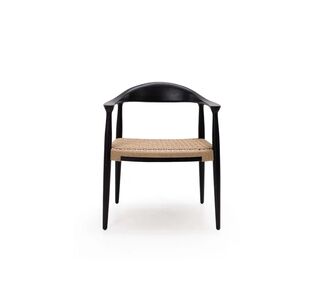 Καρέκλα Τραπεζαρίας με μπράτσα Kels Black (63x53x76) Soulworks 0940006 |  Καρέκλες στο espiti