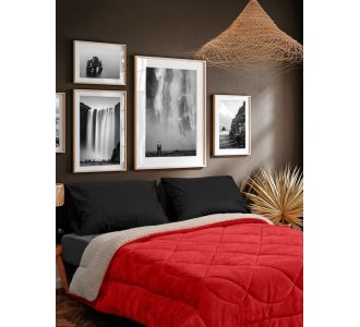 Κουβερτοπάπλωμα BLIZZARD RED BEIGE 220 x 240 εκ. MADI |  Κουβερτοπαπλώματα  στο espiti