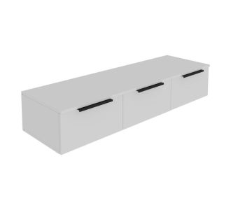 Κονσόλα με 3 συρτάρια Doha pakoworld σε λευκή απόχρωση 120x39x22cm |  Συρταριέρες -Κονσόλες στο espiti