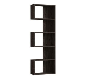 Βιβλιοθήκη Cascade pakoworld σε σκούρο καρυδί απόχρωση 51.8x22x150εκ |  Βιβλιοθήκες στο espiti