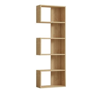 Βιβλιοθήκη Cascade pakoworld σε oak απόχρωση 51.8x22x150εκ |  Βιβλιοθήκες στο espiti