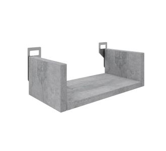 Ραφιέρα τοίχου Derva pakoworld σε cement γκρι απόχρωση 30x15x10cm |  Ραφιέρες τοίχου στο espiti