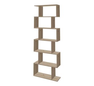 Βιβλιοθήκη Sezen pakoworld σε oak απόχρωση 70x24x191.5εκ |  Βιβλιοθήκες στο espiti