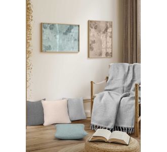 Ριχτάρι VORM GREY Βαμβάκι 180 x 190 εκ. MADI |  Ριχτάρια στο espiti