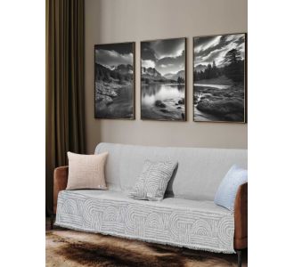Ριχτάρι ETHEREAL GREY Βαμβάκι 170 x 300 εκ. MADI |  Ριχτάρια στο espiti