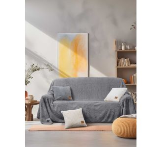 Ριχτάρι TRACE GREY 180 x 180 εκ. MADI |  Ριχτάρια στο espiti