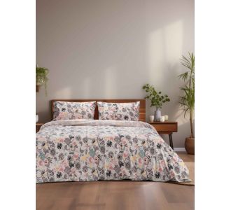 Σετ κουβερλί SPRIGS P/COTTON 240 x 240 + 2 μαξιλαροθήκες 52 x 72 εκ. MADI |  Κουβερλί Υπέρδιπλα στο espiti