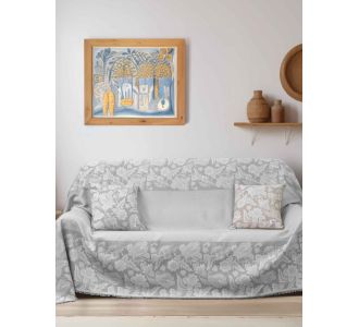 Ριχτάρι VELRION GREY Βαμβάκι 170 x 180 εκ. MADI |  Ριχτάρια στο espiti