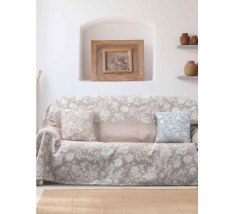 Ριχτάρι WARMORA BEIGE Βαμβάκι 170 x 180 εκ. MADI |  Ριχτάρια στο espiti