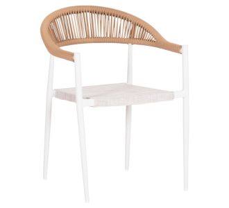 ΠΟΛΥΘΡΟΝΑ BERG HM6284.01 ΑΛΟΥΜΙΝΙΟ & TEXTILENE ΛΕΥΚΟ--P.E.TWISTED RATTAN 55x56x79Υεκ |  Πολυθρόνες κήπου στο espiti