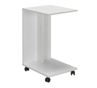 Βοηθητικό τραπέζι C-Shaped Megapap από μελαμίνη σε χρώμα λευκό 35x45x65εκ. |  Τραπεζάκια βοηθητικά στο espiti