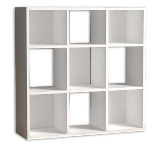 Βιβλιοθήκη Cube Megapap από μελαμίνη χρώμα λευκό 90x30x90εκ. |  Βιβλιοθήκες στο espiti