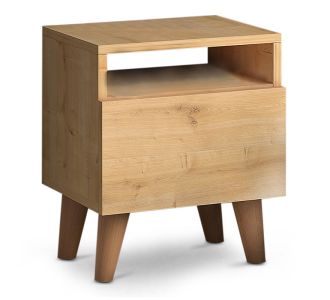 Κομοδίνο Luce Megapap από μελαμίνη χρώμα oak 40x30x47,6εκ. |  Κομοδίνα στο espiti