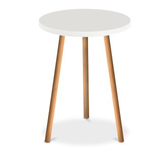 Βοηθητικό τραπεζάκι Roma Megapap από μελαμίνη χρώμα λευκό 33,5x33,5x46εκ. |  Τραπεζάκια βοηθητικά στο espiti