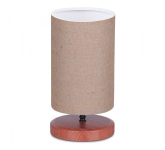 Φωτιστικό επιτραπέζιο Winkler Megapap wicker ύφασμα/ξύλο/μέταλλο χρώμα ανοιχτό καφέ 15x24x30εκ. |  Επιτραπέζια στο espiti