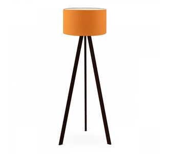 Φωτιστικό δαπέδου Rosling Megapap Mdf/ύφασμα Pvc χρώμα μαύρο/πορτοκαλί 38x21x140εκ. |  Δαπέδου στο espiti