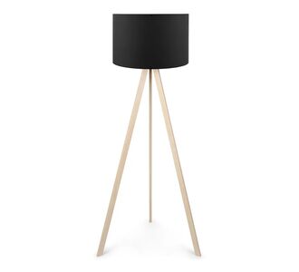 Φωτιστικό δαπέδου Rosling Megapap Mdf/ύφασμα Pvc χρώμα φυσικό/μαύρο 38x21x140εκ. |  Δαπέδου στο espiti