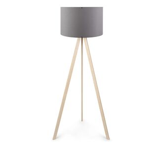 Φωτιστικό δαπέδου Rosling Megapap Mdf/ύφασμα Pvc χρώμα φυσικό/ανθρακί 38x21x140εκ. |  Δαπέδου στο espiti