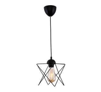 Φωτιστικό οροφής Faven Megapap E27 μεταλλικό μονόφωτο χρώμα μαύρο 17x17x70εκ. |  Οροφής στο espiti