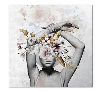 Πίνακας σε καμβά "Hidden Face" Megapap ψηφιακής εκτύπωσης 60x60x3 εκ. |  Πίνακες στο espiti