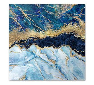 Πίνακας σε καμβά "Deep Blue" Megapap ψηφιακής εκτύπωσης 50x50x3εκ. |  Πίνακες στο espiti