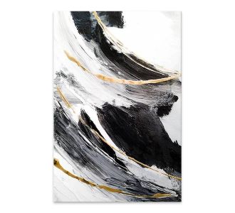 Πίνακας σε καμβά "Golden And Silver Reflections" Megapap ψηφιακής εκτύπωσης 50x75x3εκ. |  Πίνακες στο espiti