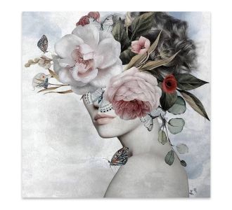 Πίνακας σε καμβά "Hidden Face" Megapap ψηφιακής εκτύπωσης 60x60x3 εκ. |  Πίνακες στο espiti