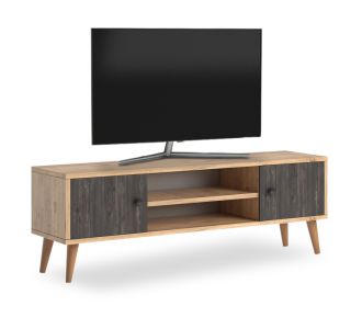 Έπιπλο τηλεόρασης Parma Megapap από μελαμίνη χρώμα industrial grey - oak 120x30x40εκ. |  Έπιπλα τηλεόρασης στο espiti