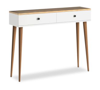 Κονσόλα μελαμίνης Alis Megapap χρώμα pine white 110x29x88εκ. |  Συρταριέρες -Κονσόλες στο espiti
