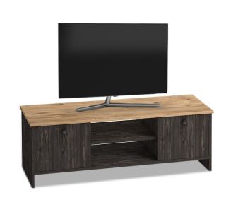 Έπιπλο τηλεόρασης Cube Megapap από μελαμίνη χρώμα pine - industrial grey 120x30x40εκ. |  Έπιπλα τηλεόρασης στο espiti