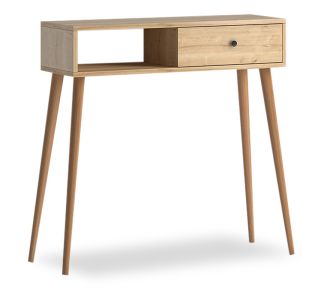 Κονσόλα μελαμίνης Napoli Megapap χρώμα oak 90x29x88εκ. |  Συρταριέρες -Κονσόλες στο espiti