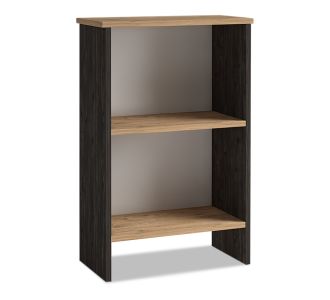 Βιβλιοθήκη μελαμίνης Flora Megapap χρώμα industrial grey - oak 52x25x80εκ. |  Βιβλιοθήκες στο espiti
