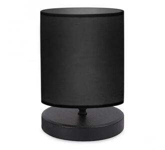 Φωτιστικό επιτραπέζιο Hassard Megapap ύφασμα/Mdf χρώμα μαύρο 15x16x22εκ. |  Επιτραπέζια στο espiti