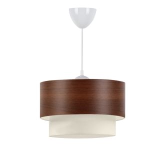 Φωτιστικό οροφής Whitehouse Megapap υφασμάτινο μονόφωτο χρώμα καφέ 30x20x55εκ. |  Οροφής στο espiti